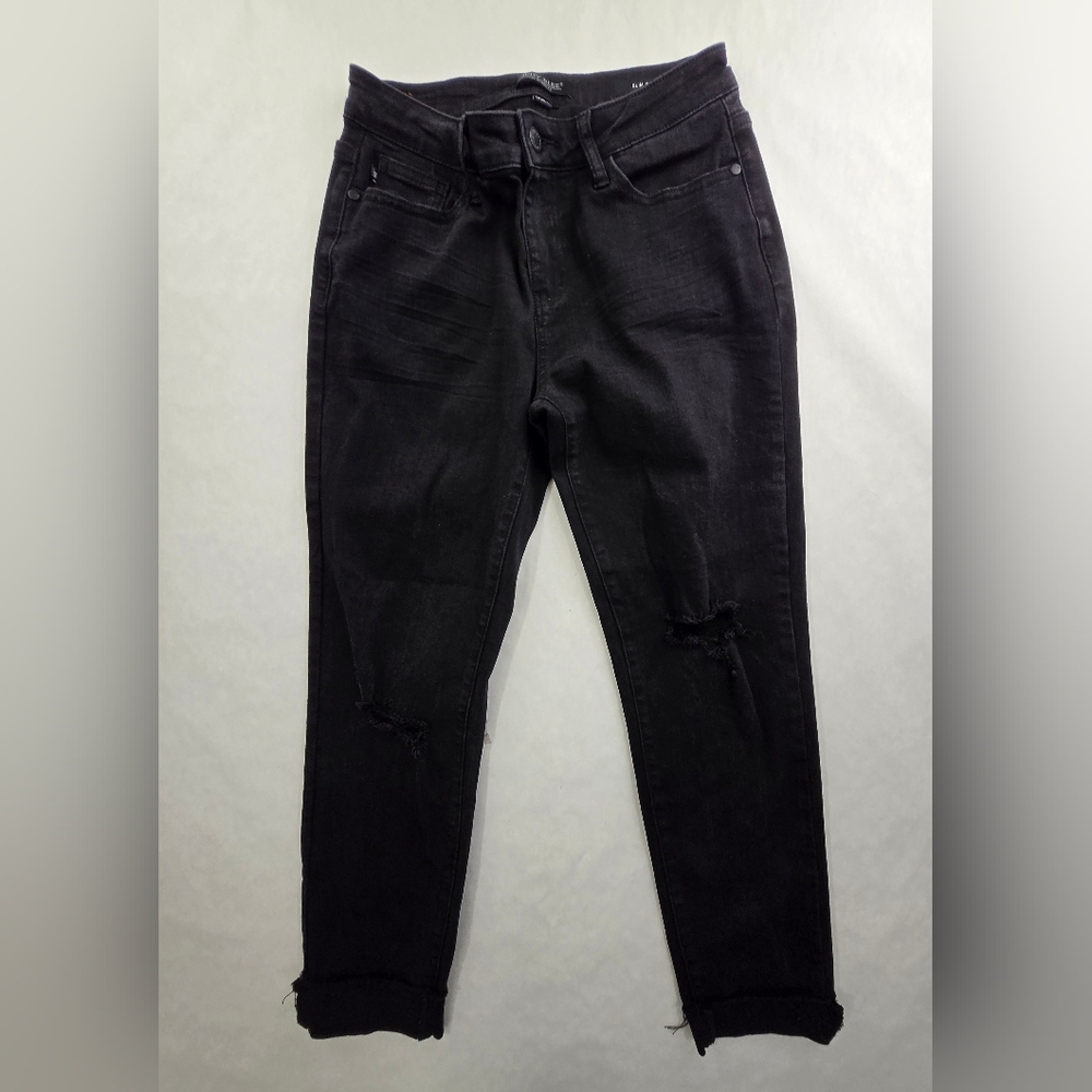 Judy Blue Slim Fit Jeans Womens 5/27 Black High Rise Stretch Denim